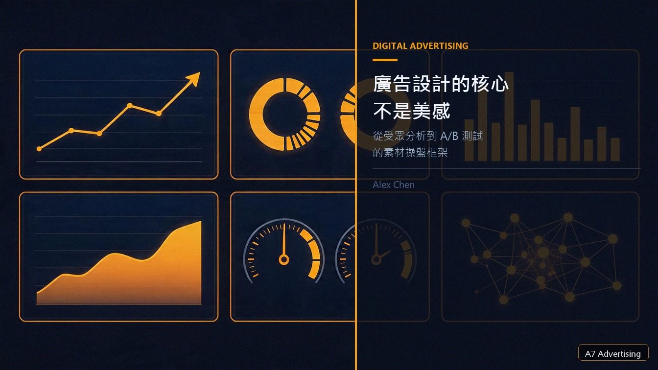 廣告設計的核心不是美感：從受眾分析到 A/B 測試的素材操盤框架